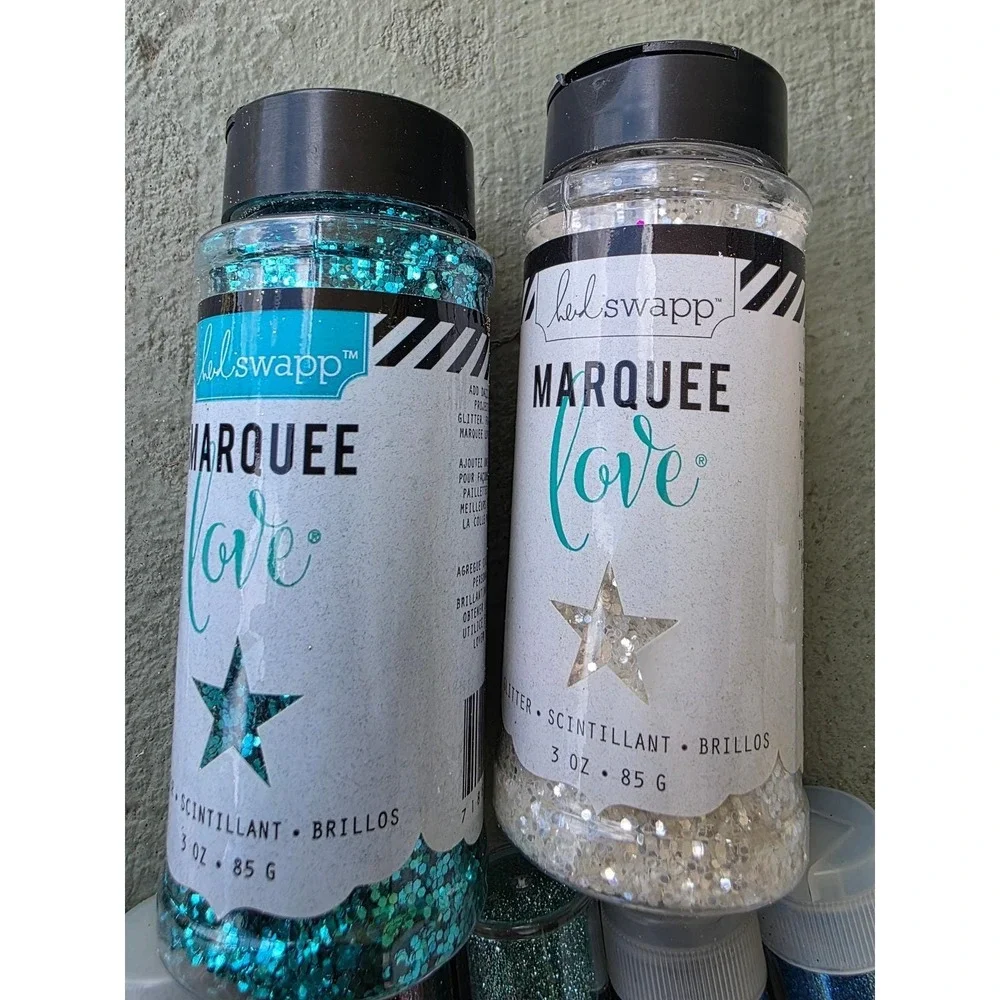 Martha Stewart Heidi Swapp Recollections Glitter Embossing Craft Lot 30pc E3